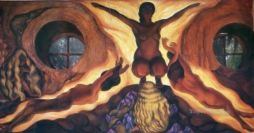Diego Rivera Painting - subterranean forces 1927 Diego Rivera